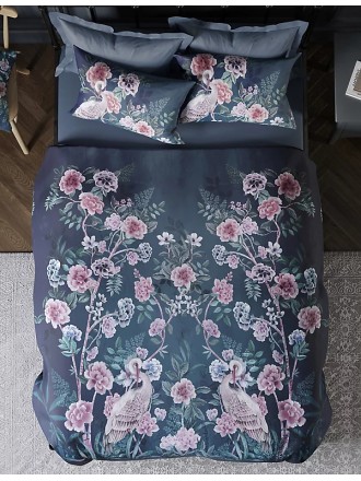 Flora Chinoiserie Sateen Bedding Set